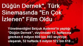 Düğün Dernek', Türk Sinemasında 'En Çok İzlenen' Film Oldu