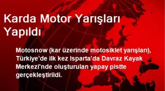 Karda Motor Yarışları Yapıldı