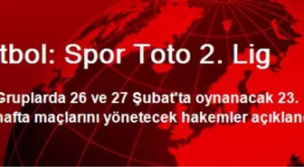 Futbol: Spor Toto 2. Lig