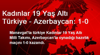 Kadınlar 19 Yaş Altı Türkiye - Azerbaycan: 1-0