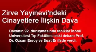 Zirve Yayınevi'ndeki Cinayetlere İlişkin Dava