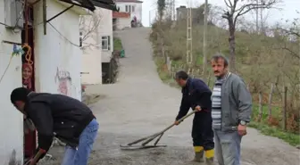 Tirebolu Belediyesi Yol Betonlama Çalışmalarını Sürdürüyor