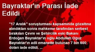 Bayraktar'ın Parası İade Edildi