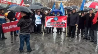 Türk Eğitim-Sen MEB Yasa Tasarısını Protesto Etti