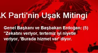 AK Parti'nin Uşak Mitingi