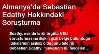 Almanya'da Sebastian Edathy Hakkındaki Soruşturma