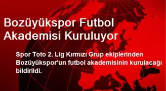 Bozüyükspor Futbol Akademisi Kuruluyor