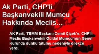 Ak Parti, CHP'li Başkanvekili Mumcu Hakkında Meclis Başkanlığında Dilekçe Verdi