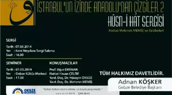 Gebze'de Hüsn-İ Hat Sergisi Düzenlecek