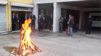 Tokat Adliyesi'nde Yangın Tatbikatı