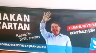 DSP'den Aday Başkan Tartan'ın Posterine Silahlı Saldırı