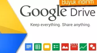 Google Drive'da 1 TB Depolama Alanı 10 $