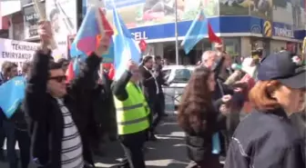 Kırım'daki gelişmeler protesto edildi -