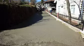 Arhavi'de Yol Betonlama Çalışmaları