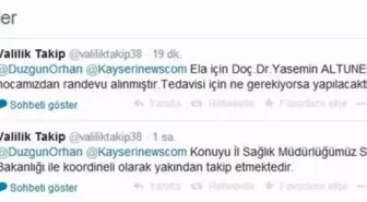 Ela Naz'a Kayseri Valiliği Sahip Çıktı