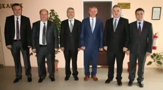Saü Rektörü Elmas ve Yardımcıları Başkan Dişli'yi Ziyaret Etti