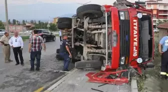 Uluşkışla'da İtfaiye Aracı Devrildi : 1 Ölü, 1 Yaralı