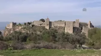 Beçin Kalesi'nde tarihi hamam ortaya çıktı -