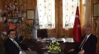 Kaymakam Sağ'dan Başkan Taş'a Hayırlı Olsun Ziyareti
