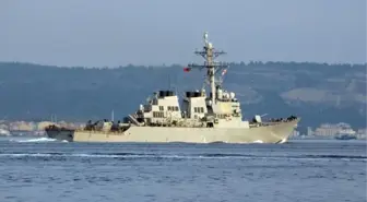 ABD Savaş Gemisi 'Donald Cook' Çanakkale Boğazı'ndan Geçti (2)