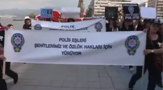 Polis eşlerinden eylem -