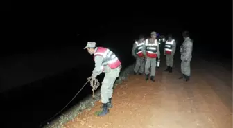 Bolu'da Otomobil Sulama Kanalına Devrildi