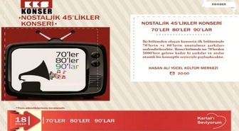 Kartal'da Nostaljik 45'likler Konseri