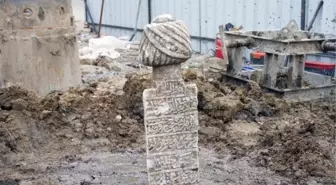 Kaymakamlık İnşaatından Tarihi Mezar Taşı Çıktı