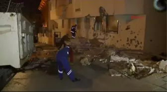 Beton Mikseri Midibüse, Midibüs de Apartmana Çarptı