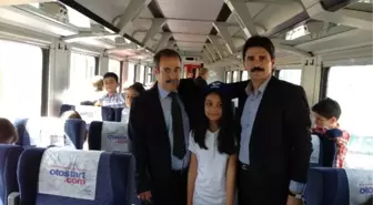 Çocuklara Tren Gezdirildi