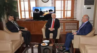 Tosun ve Ertuğrul'dan Yılmaz'a Tebrik Ziyareti