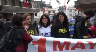 1 Mayıs Öncesi Gazetecilere Önlük Dağıtıldı