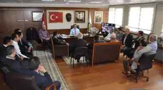 Nazillili İşadamları, Belediye Başkanı Alıcık'ı Ziyaret Etti