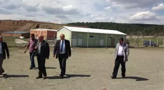 Harmancık İlçe Stadı'nın Zemini Suni Çimle Kaplanıyor