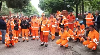Nazilli'de Ücretsiz İzne Çıkarılan İşçilerin Eylemi Sürüyor