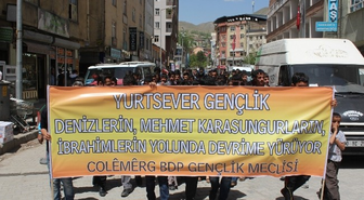 BDP Gençlik Meclisi Üyelerinden Yürüyüş
