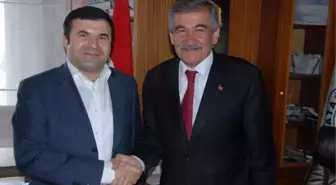 Kaymakam Tanrıseven'den Başkan Işık'a Ziyaret