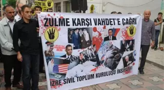 Cizre'de Mısır'daki İdam Kararları Protesto Edildi