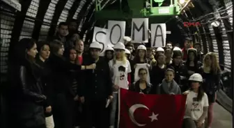 Bochum'daki Madenden Türkiye'ye, 'Kalbimiz Soma'da' Diyerek Seslendiler