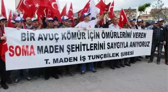 Tavşanlılı Madenciler Şehitlerini Andı