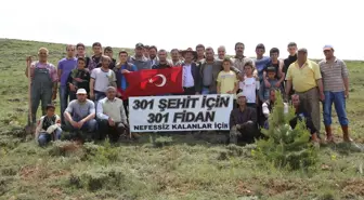 Maden Şehitleri Anısına 301 Fidan Diktiler