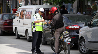 Bozüyük'te Motosiklet Sürücülerine Yönelik Denetim