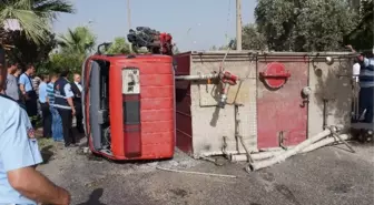 Buldan'da Yangına Giden İtfaiye Aracı Kaza Yaptı: 3 Yaralı