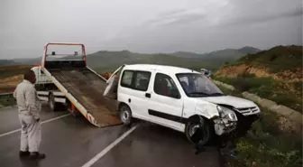 Şabanözü Yolunda Otomobil Takla Attı: 1 Yaralı