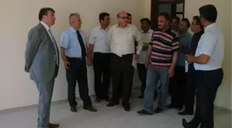 Vali Yardımcısı Balcıoğlu, Okul İnşaatında İncelemelerde Bulundu