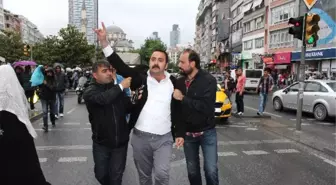 Şişli'de Öcalan Eylemine Vatandaş Tepkisi