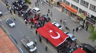 Nevşehir'de Bayrağa Saygı Yürüyüşü