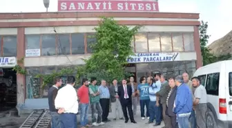 Başkan Süleyman Eser, Küçük Sanayi Sitesi Esnafını Ziyaret Etti