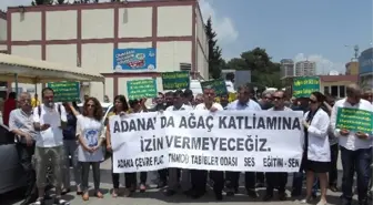 Hastane Bahçesinde 'Ağaç' Protestosu