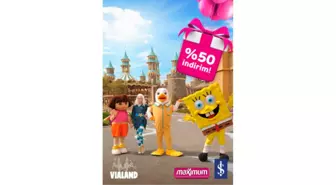 Vialand ve Maxımum Kart'tan Karne Hediyesi % 50 İndirim!